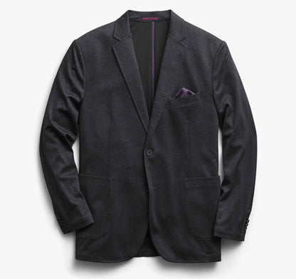XC Flex® Pinnacle Knit Blazer - Black Mini Grid