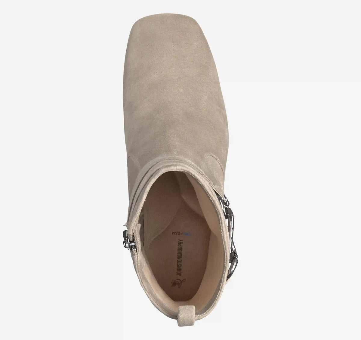 Whitney Chain Bootie - Taupe Kid Suede