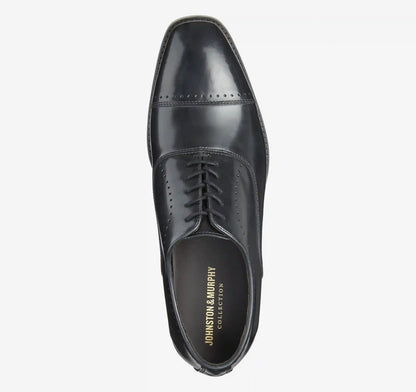 Arrister Cap Toe - Black Italian Full-Grain Leather
