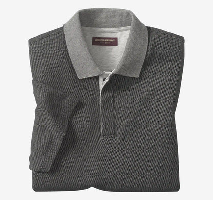 Tonal Polo - Charcoal Birdseye
