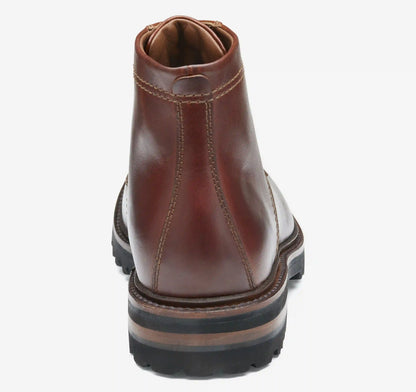 Dudley Lug Plain Toe Boot - Mahogany Full Grain