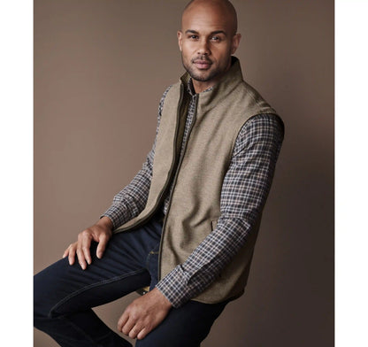 Reversible Vest - Brown/Brown Knit