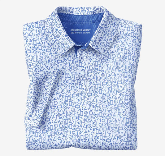 Game Day XC+™ Multi-Sport Print Polo - Royal