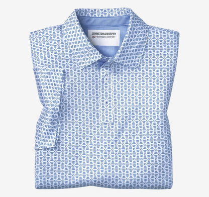 Game Day XC+™ Basketball Print Polo - Royal