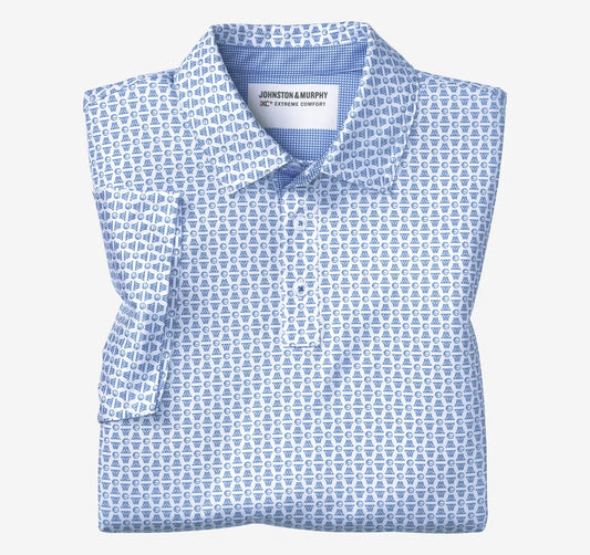 Game Day XC+™ Basketball Print Polo - Royal