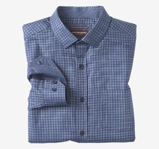 Collin Jacquard Shirt - Navy