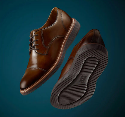 Upton Dress Cap Toe - Tan Full Grain