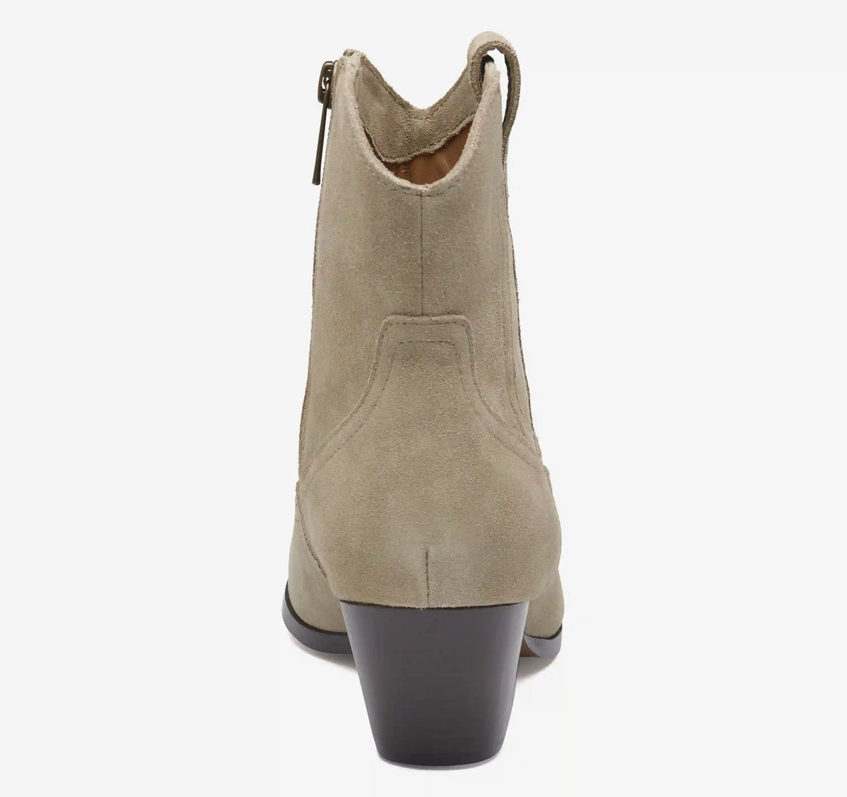 Tristen Western Bootie - Taupe Waterproof Suede