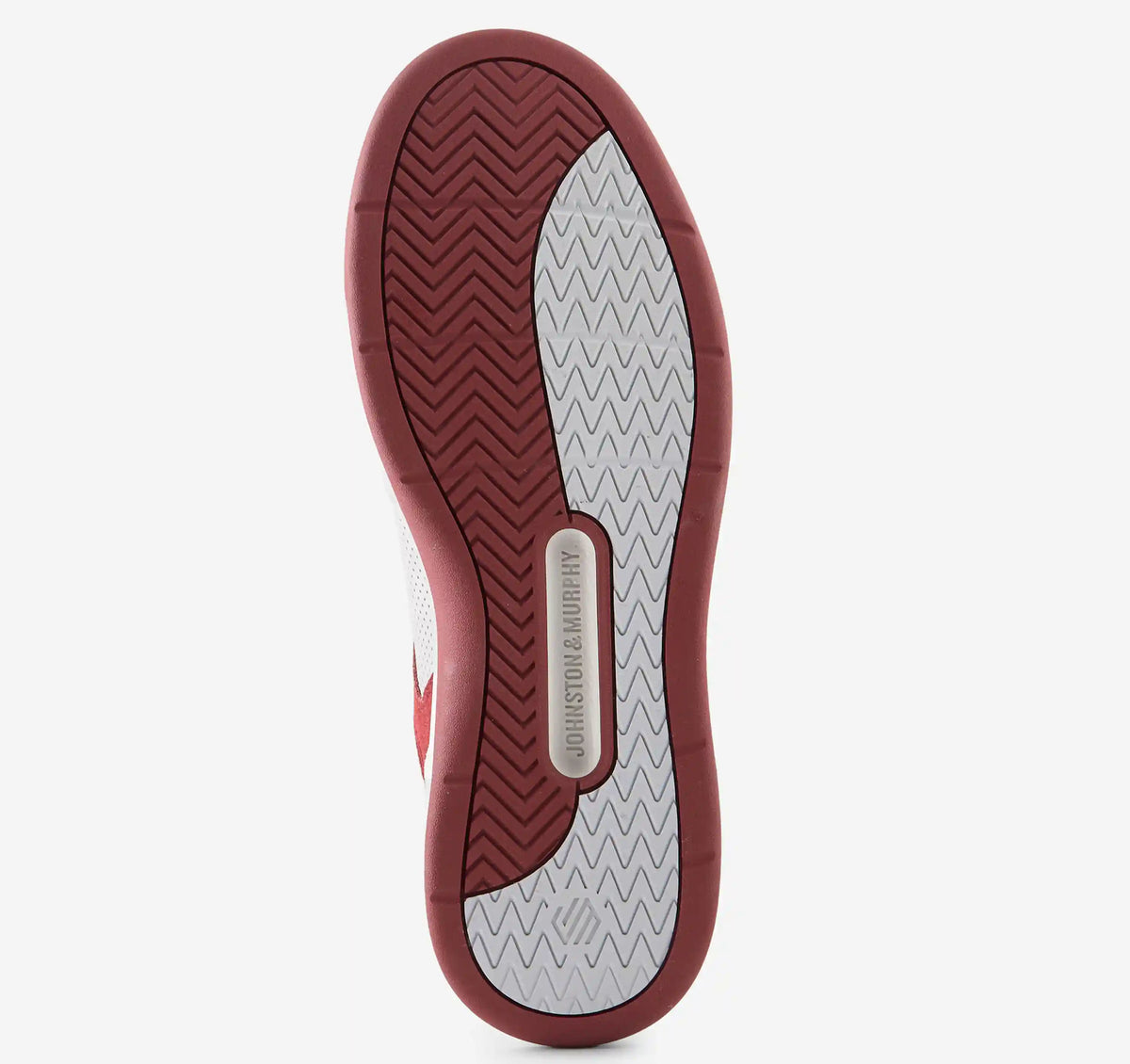 Dawson Moc Toe U-Throat - White Full Grain/Red Suede