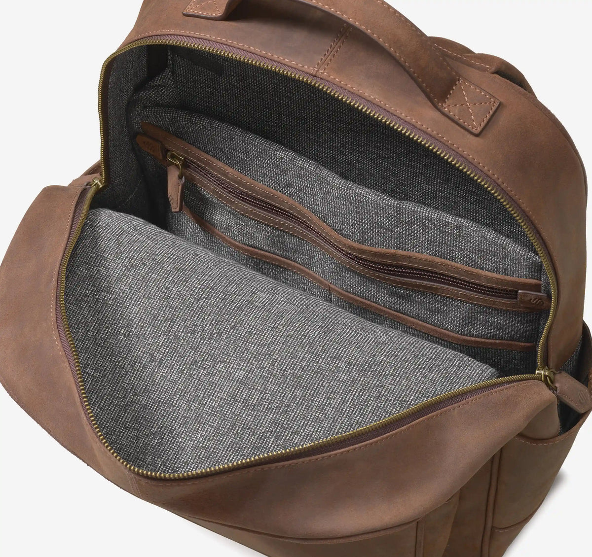 Rhodes Backpack - Brown Bomber Leather