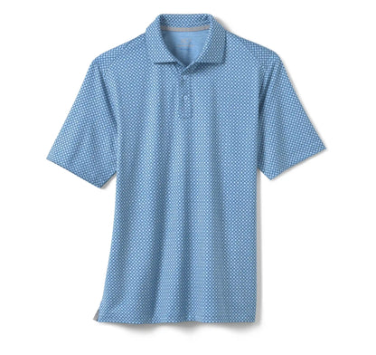 XC4® Performance Print Polos + Cool Degree® - Blue Geo Circle