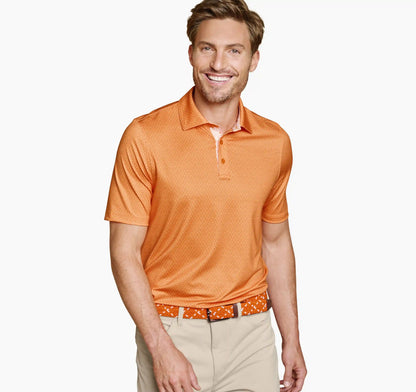Game Day XC4® Goal Post Print Polo - Orange