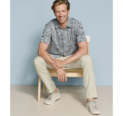 Linden Textured Short-Sleeve Shirt