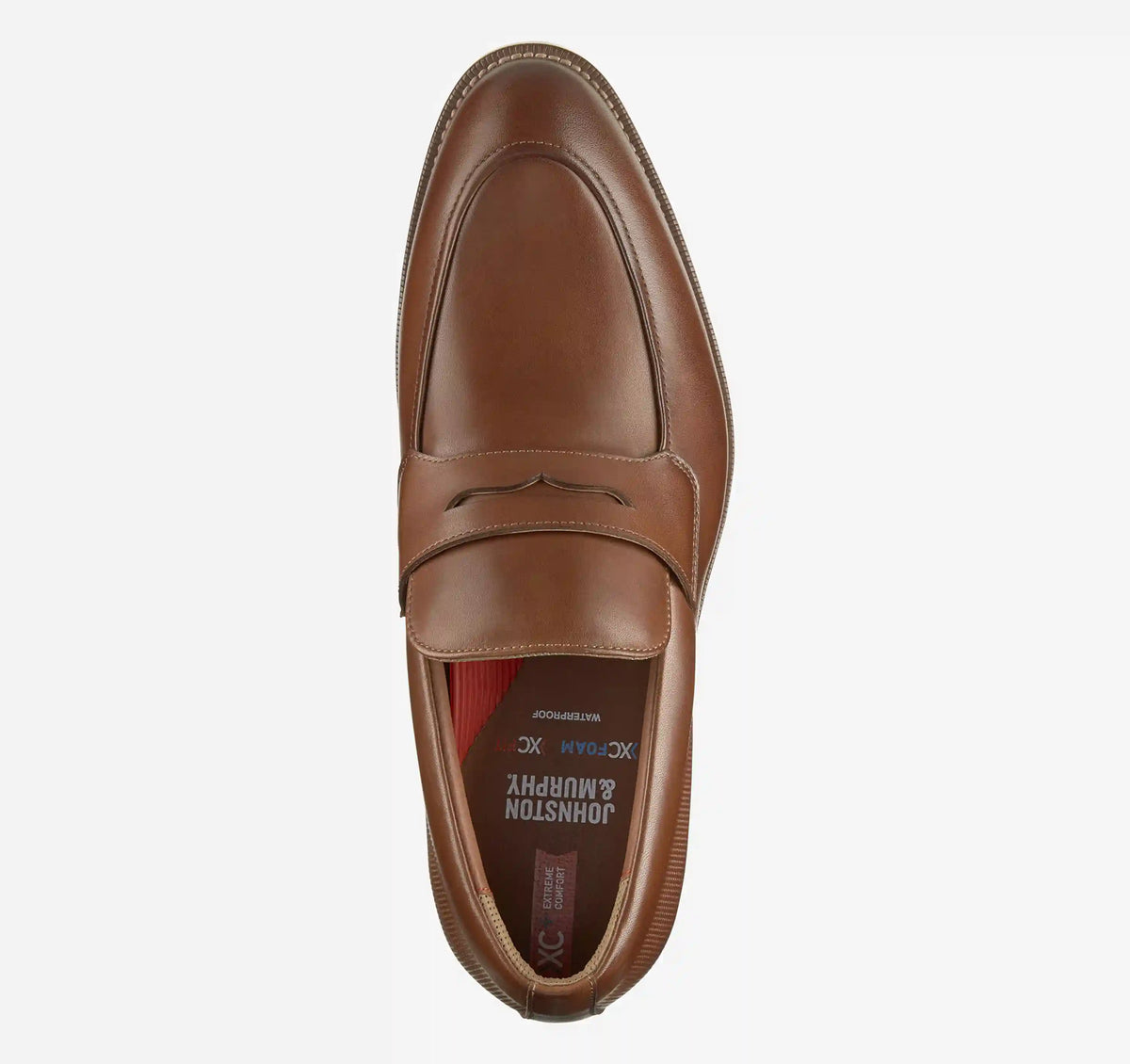 XC+™ Copley Penny Loafer - Cognac Waterproof Full Grain Leather