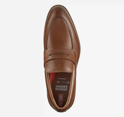 XC+™ Copley Penny Loafer - Cognac Waterproof Full Grain Leather