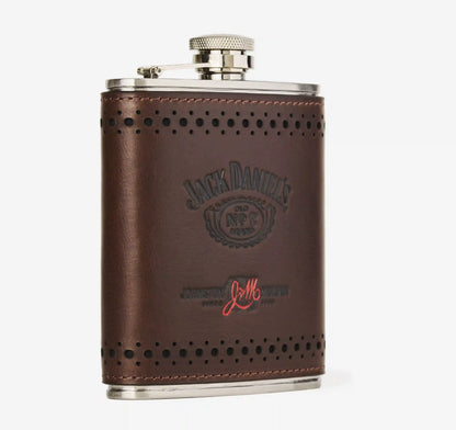 Jack Daniel’s x J&M 175th Leather-Wrapped Flask - Brown
