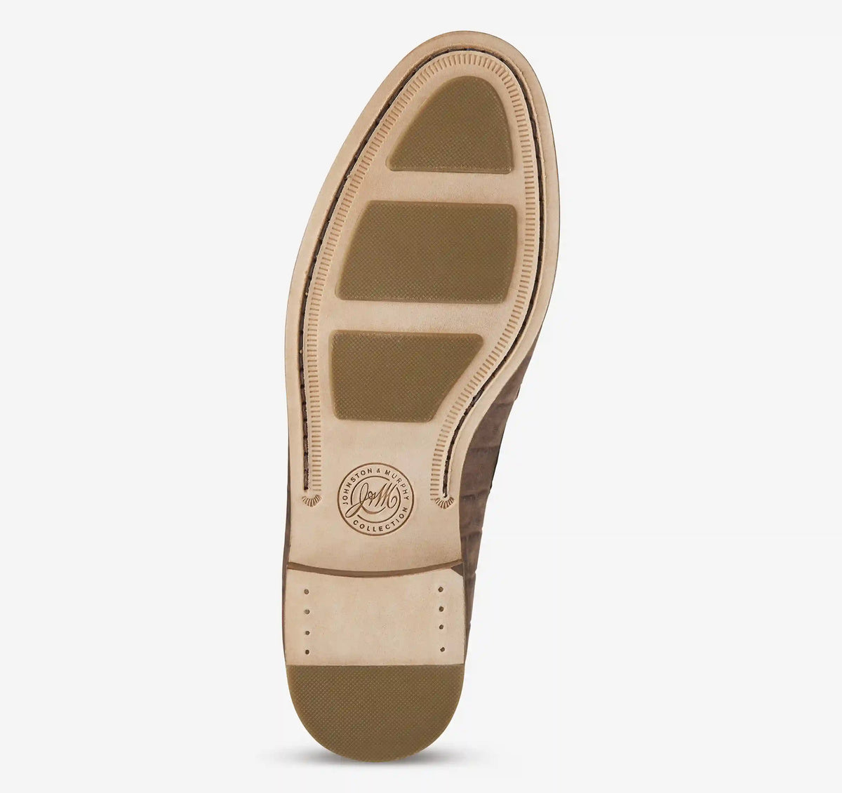 Baldwin Bit Loafer - Brown Croc-Embossed Nubuck