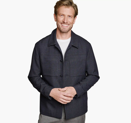 Bardwell Button Front Jacket - Navy