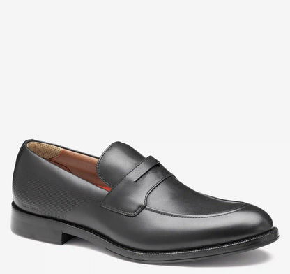 XC+™ Copley Penny Loafer - Black Waterproof Full Grain Leather
