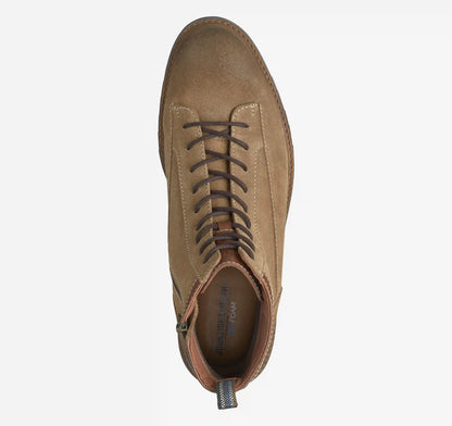 Britton Lace-to-Toe Boot - Snuff Waxed Suede