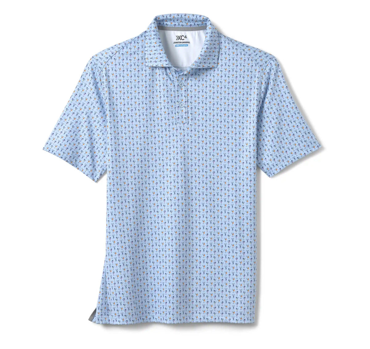XC4® Performance Print Polos + Cool Degree® - Blue/Multi Mini Martini