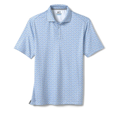 XC4® Performance Print Polos + Cool Degree® - Blue/Multi Mini Martini