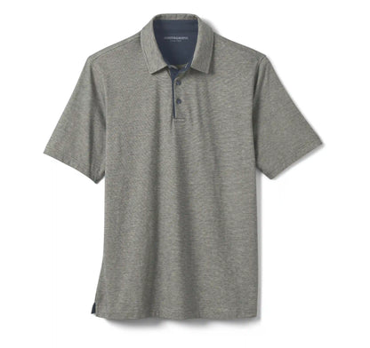 Fine-Stripe Polo - Tan