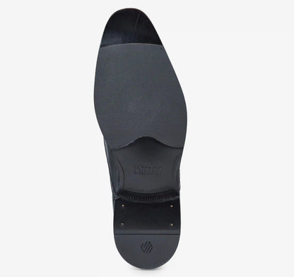 Richland Plain Toe Bit Loafer - Black Brush-Off Leather