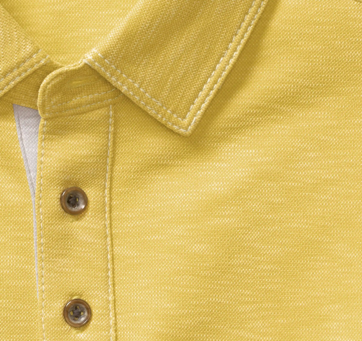 Vintage Slub Polo - Yellow