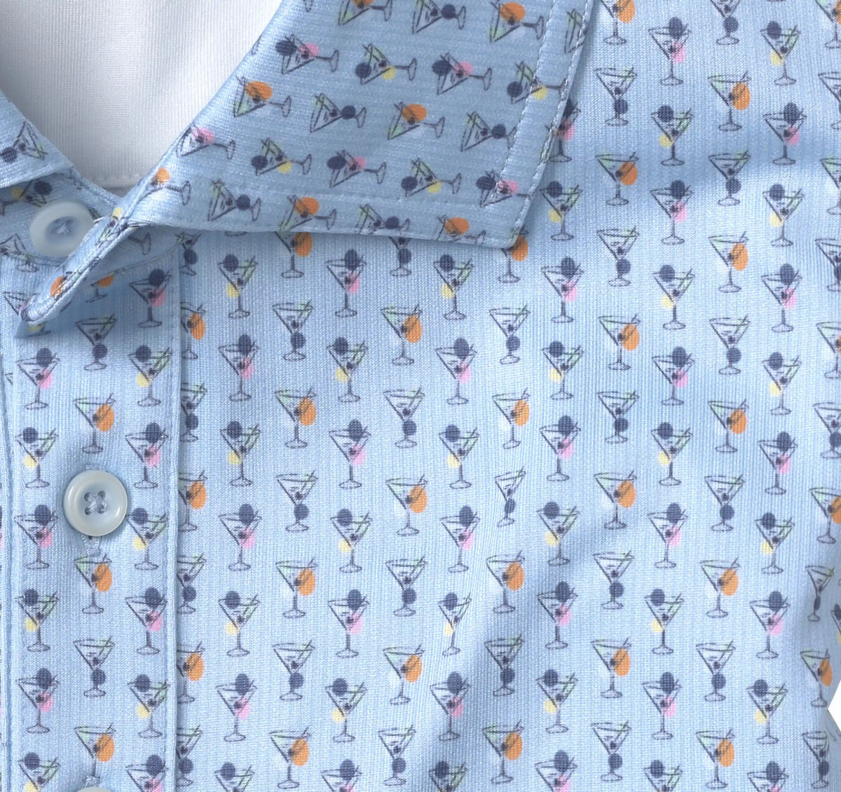 XC4® Performance Print Polos + Cool Degree® - Blue/Multi Mini Martini