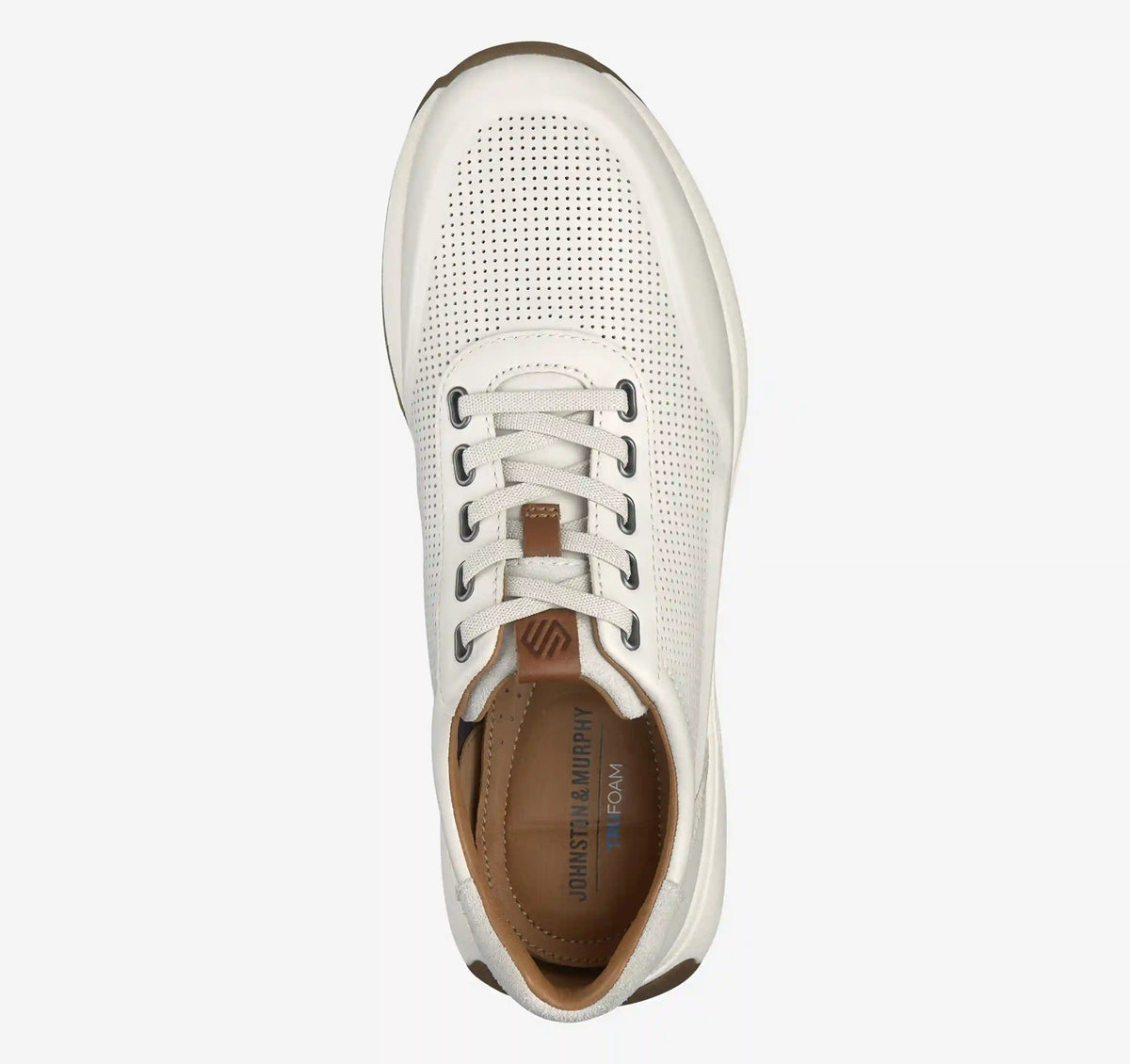 Douglas U-Throat Jogger - White Full-Grain Leather