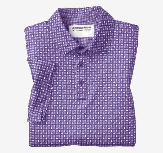 Game Day XC+™ Baseball Print Polo - Purple