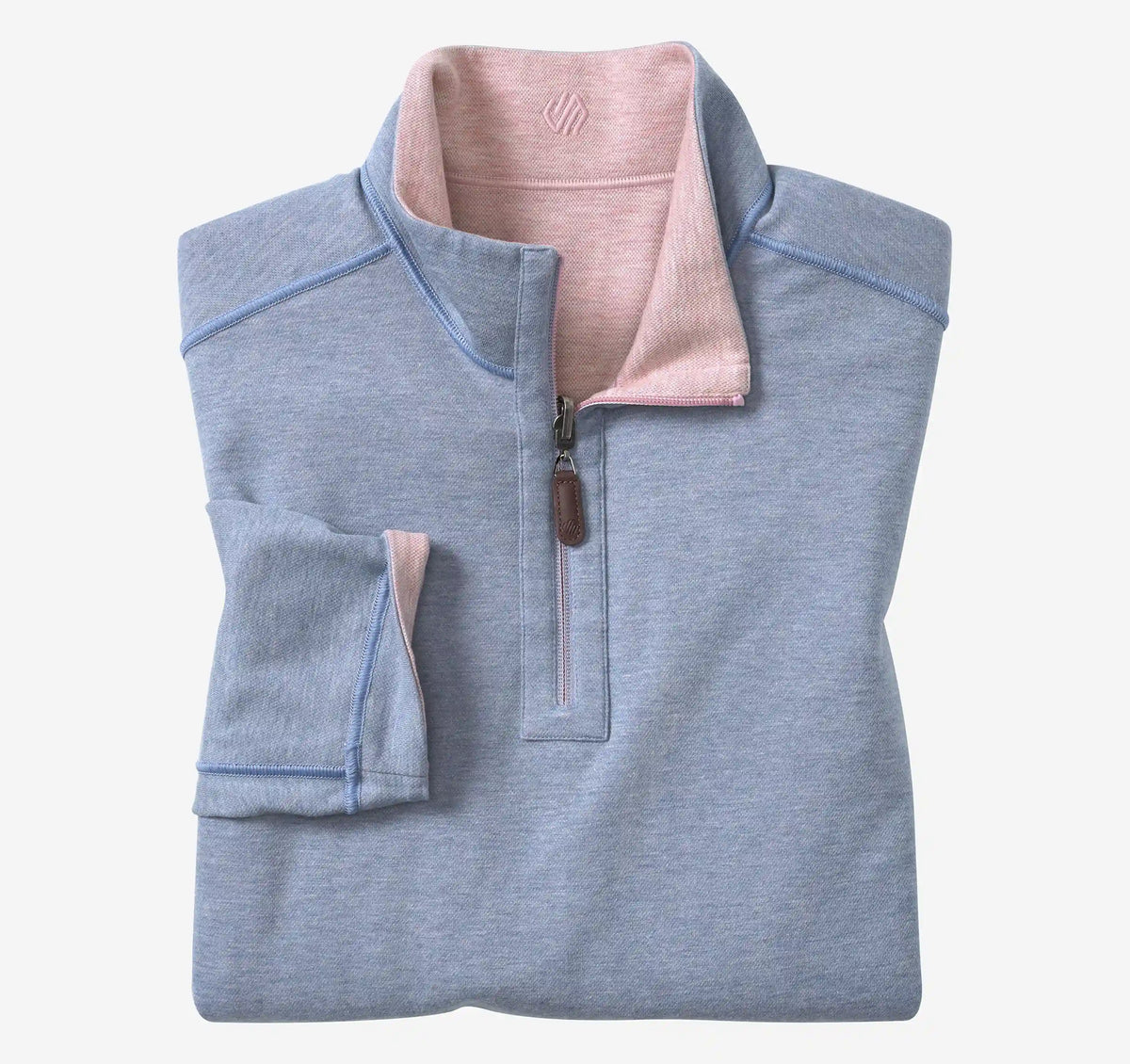 Icon Reversible Quarter-Zip - Pink/Light Blue