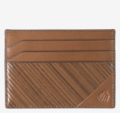 Hudson Diagonal-Etched Weekend - Tan Multi Full-Grain Leather