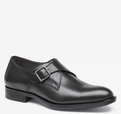 Redford Single Buckle Monk - Black Full-Grain Leather