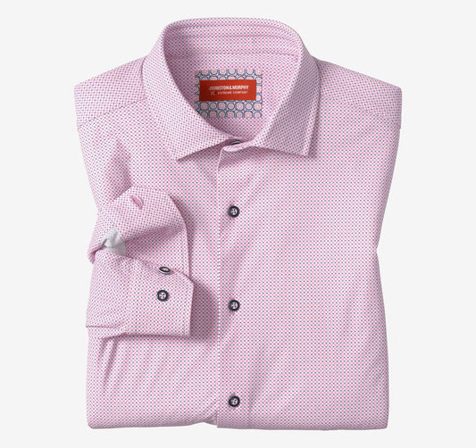 XC+™ Motion Long-Sleeve Dress Knit Shirt - Pink Petal