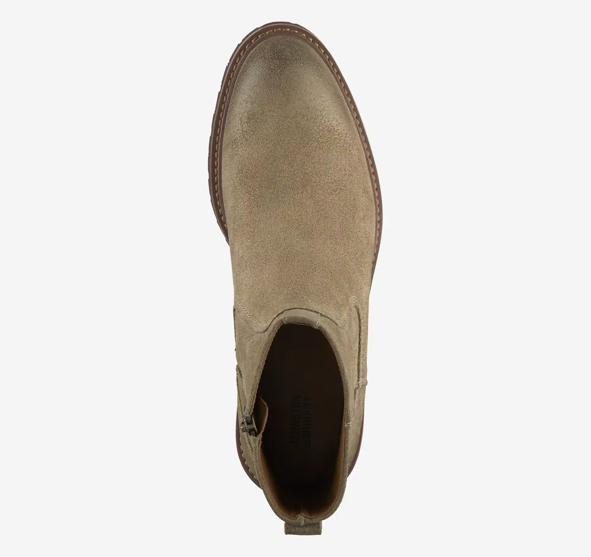 Barrett Zip Boot - Dark Taupe Suede