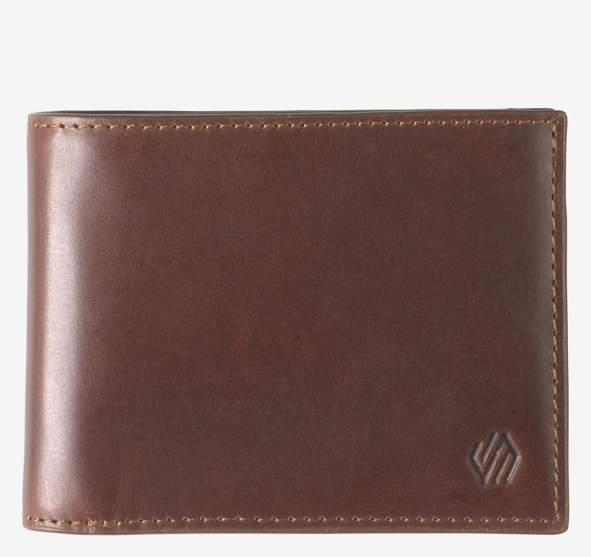 Grant Billfold Wallet - Mahogany Full-Grain Leather