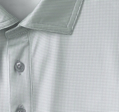 XC+™ Ace Performance Polo - Sage/White Gingham