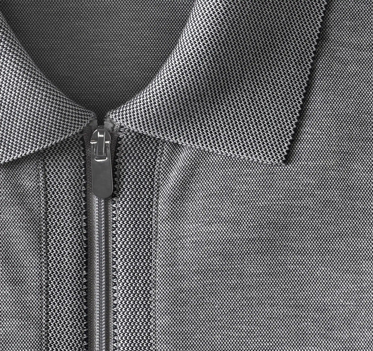 Cochran Long-Sleeve Zip Polo - Gray