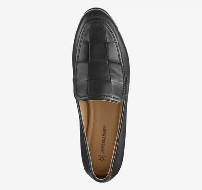 Ali Woven Loafer - Black Glove Leather