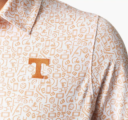 Collegiate XC+­™ Multi Sport Print Polo - University of Tennessee - Orange