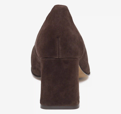 Whitney Pump - Chocolate Kid Suede