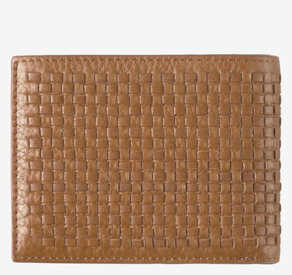 Kingston Woven Billfold - Brown