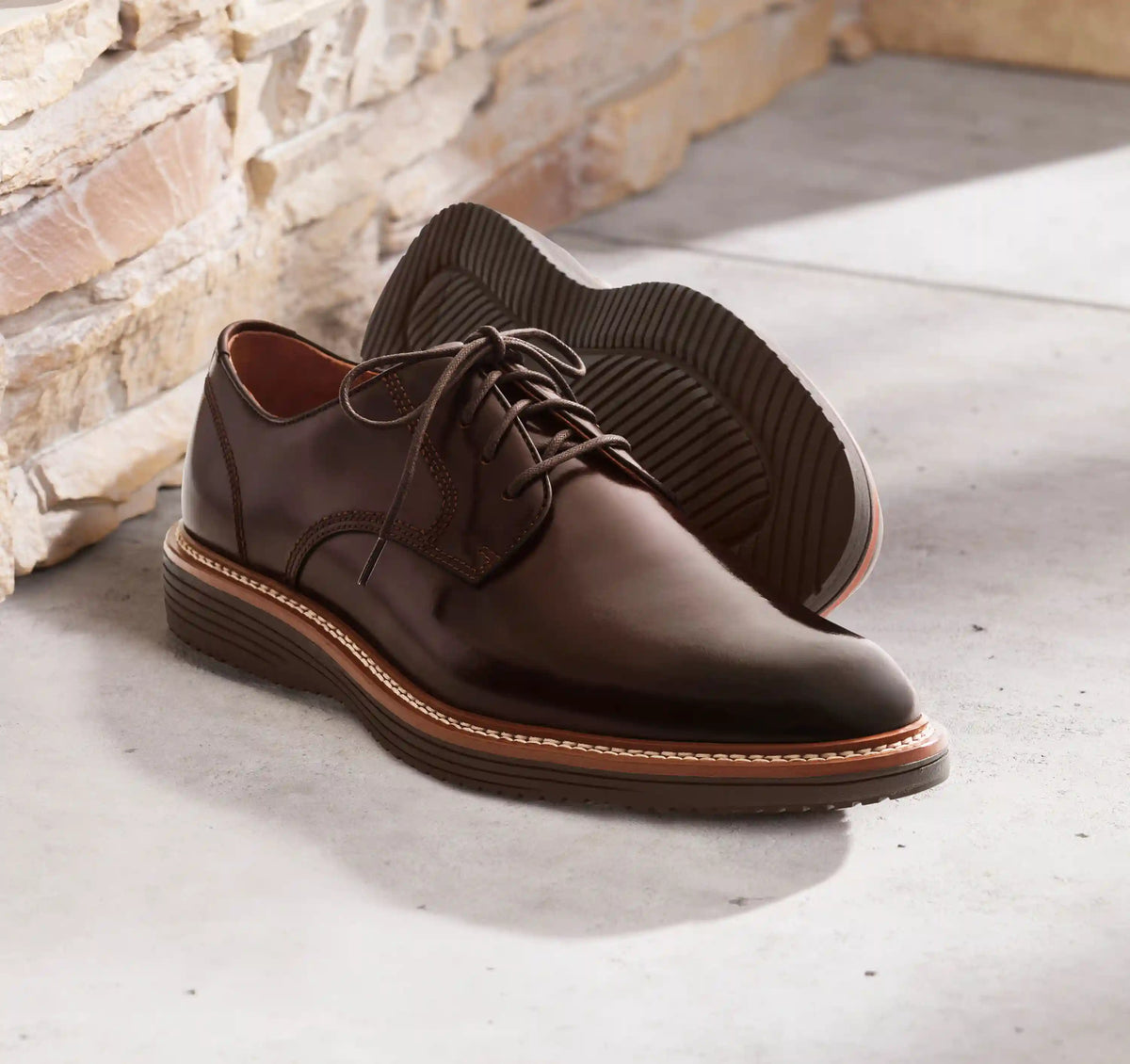 Upton Dress Plain Toe - Mahogany Full Grain