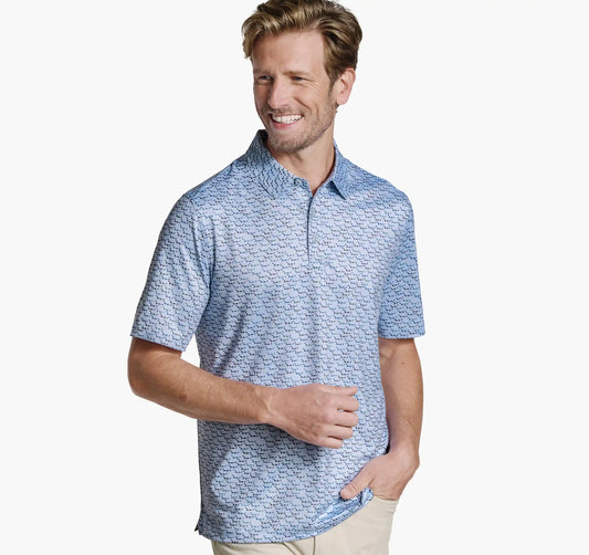 XC+™ Ace Performance Polo - Light Blue Water Monster