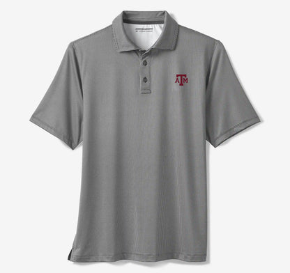 Collegiate XC+™ Gingham Polo - Texas A&M - Black Shirt