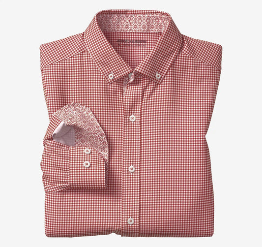 Game Day XC+™ Long-Sleeve Gingham Shirt - Red