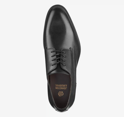 Conlin Plain Toe - Black Full-Grain Leather
