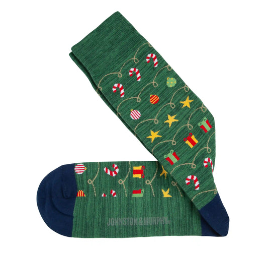 Novelty Socks - Green Conversational Holiday